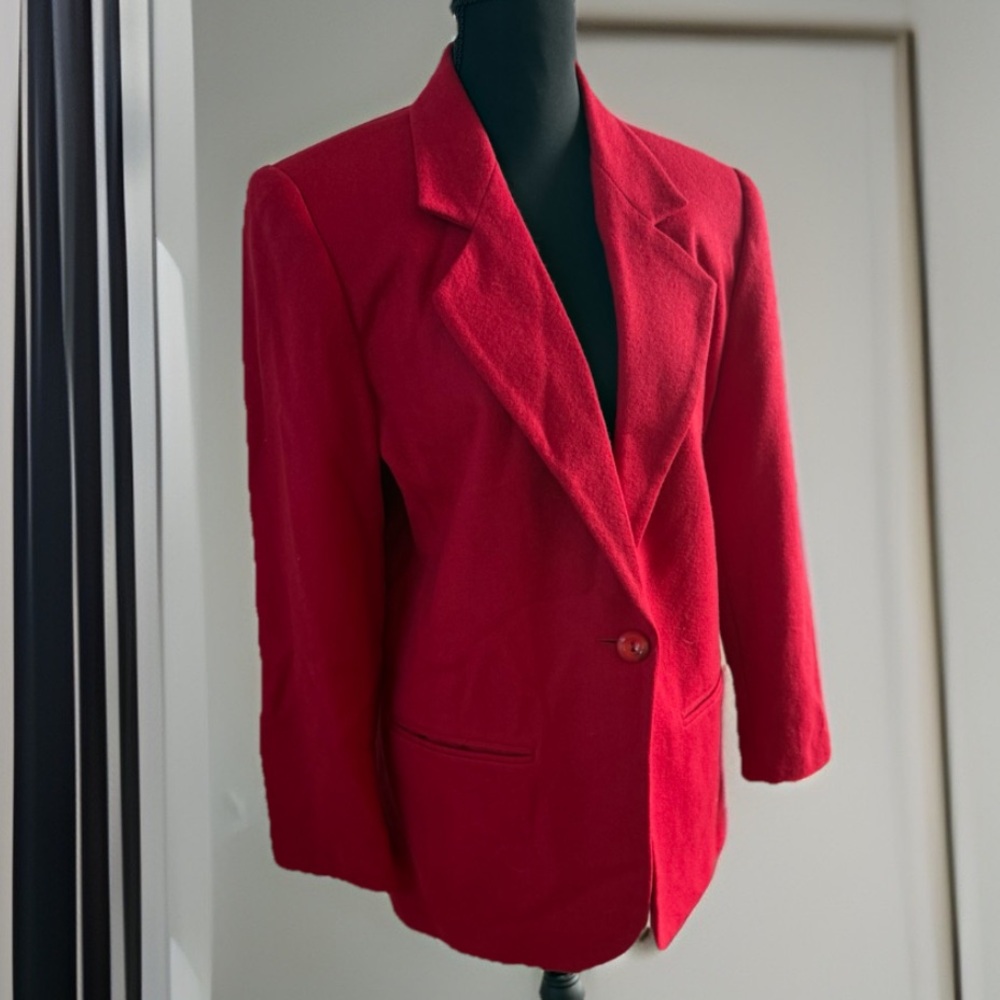 Vintage Red Blazer size 10